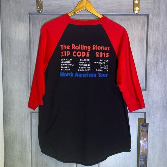The Rolling Stones 2015 Zip Code North American Tour Concert Tee Size XL - Picture 5 of 8